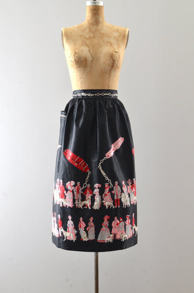 1950s Novelty Print Apron