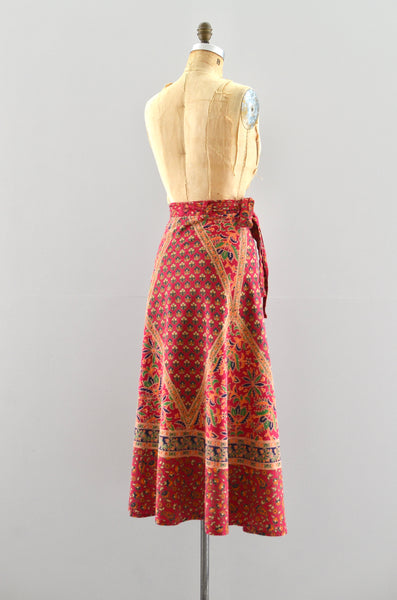 Vintage 70s Wrap Skirt