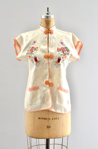 Vintage 1940s Oriental Top