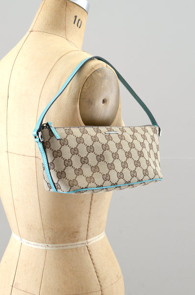 Gucci Boat Pochette Turquoise