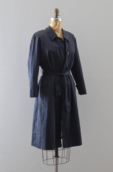 Burberry Blue Trench Coat