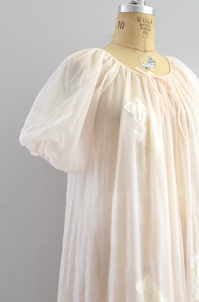 Vintage 1950s Babydoll Nightgown ⎮Small