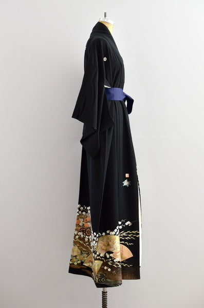 "Kuro" Garden kimono