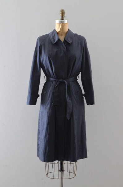 Burberry Blue Trench Coat