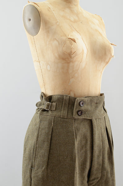 Vintage 1950s Wool Shorts