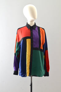 Vintage 1990s Colorblock Shirt