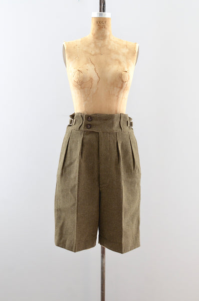 Vintage 1950s Wool Shorts