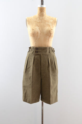 Vintage 1950s Wool Shorts