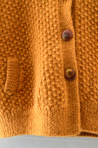 Vintage 1950s Mustard Wool Sweater