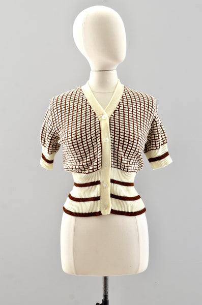 Vintage 70s Knit Blouse