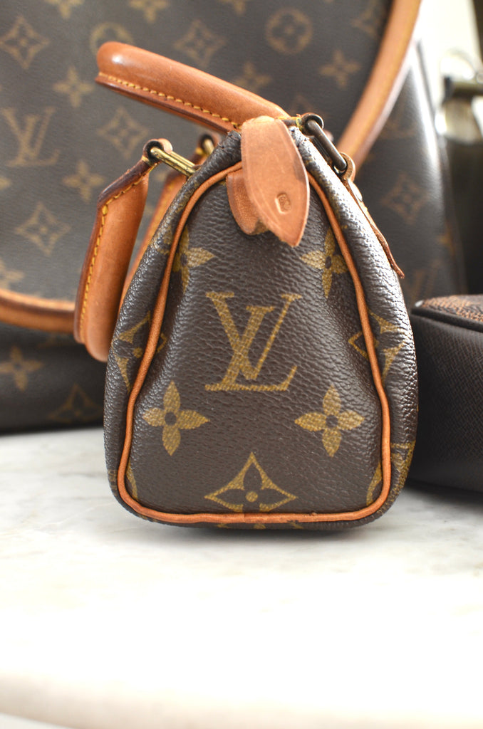Louis Vuitton, Bags, Louis Vuitton Nano Speedy Mini 8s Vintage Bag