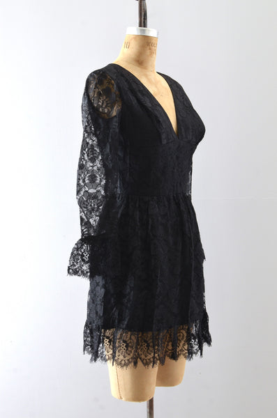 Vintage 1960s Mini Lace Dress