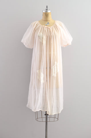 Vintage 1950s Babydoll Nightgown ⎮Small