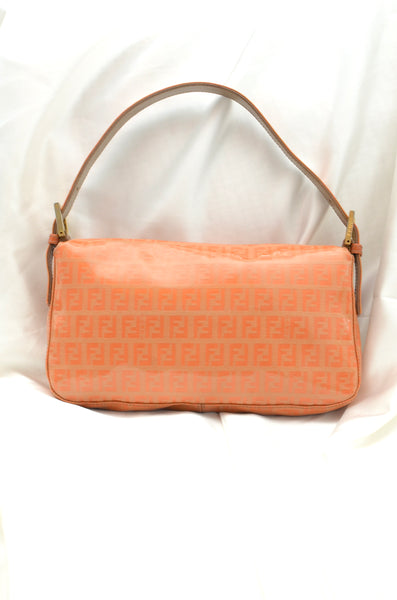 Fendi Baguette Orange Zucchino Bag