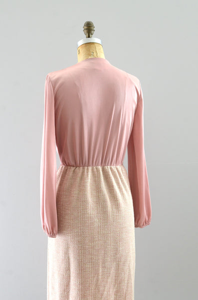 Vintage 70s Blush Dress