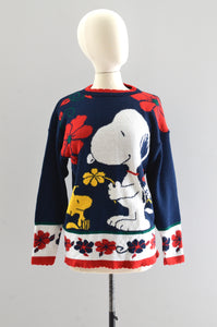 Vintage Snoopy & Woodstock Sweater