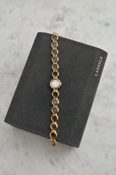 Rare Lassale Faceted Dainty Watch Bracelet Style