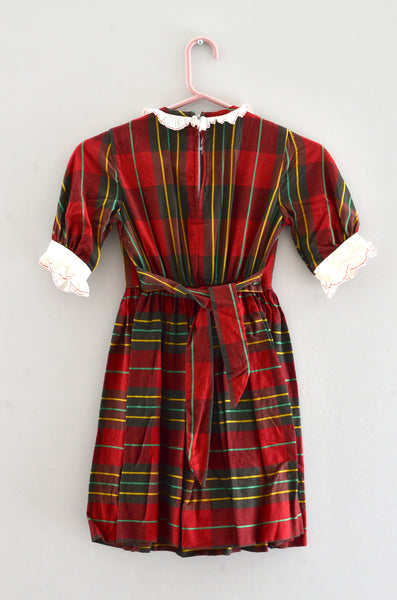 Vintage 1950s Plaid Dress