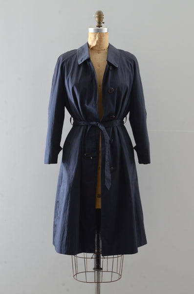 Burberry Blue Trench Coat