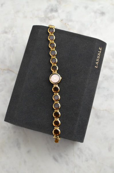 Rare Lassale Faceted Dainty Watch Bracelet Style