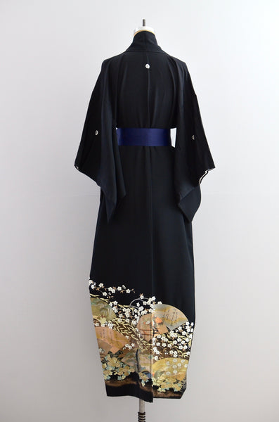 "Kuro" Garden kimono