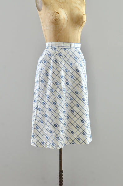 Vintage Tennis A-line Skirt