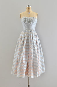 Vintage 1950s Strapless Dress