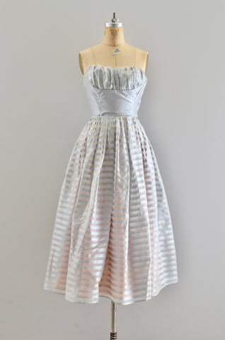 Vintage 1950s Strapless Dress