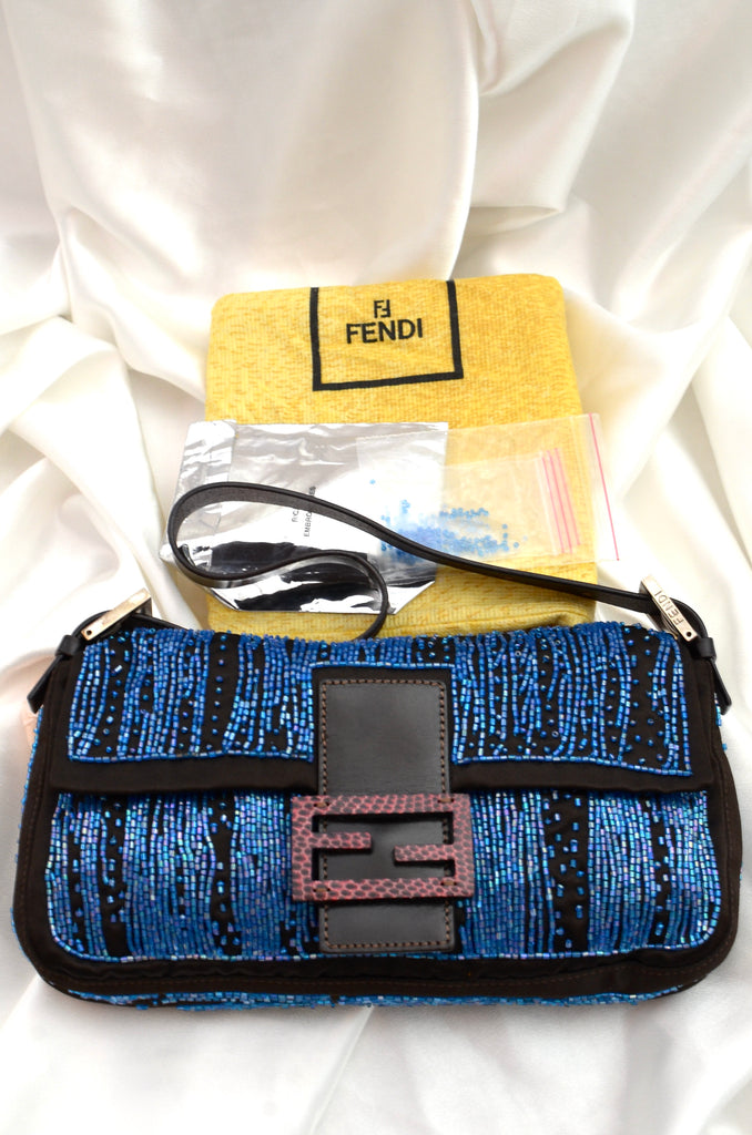 Fendi FENDI Beads Minamamo Pouch Handbag Pink P13382 – NUIR VINTAGE