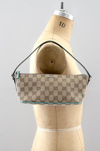 Gucci Boat Pochette Turquoise