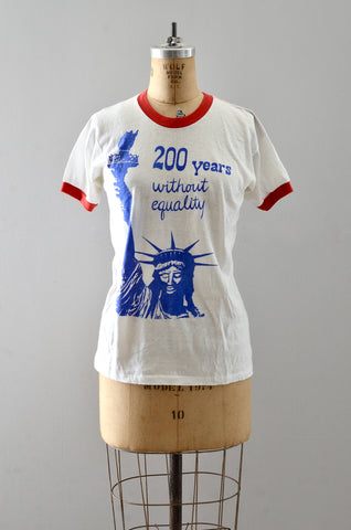 1970s Protest T-Shirt  200 Years Without Equality