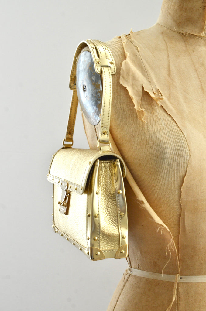 Louis Vuitton L' Aimable Metallic Gold Suhali Leather – Pickled