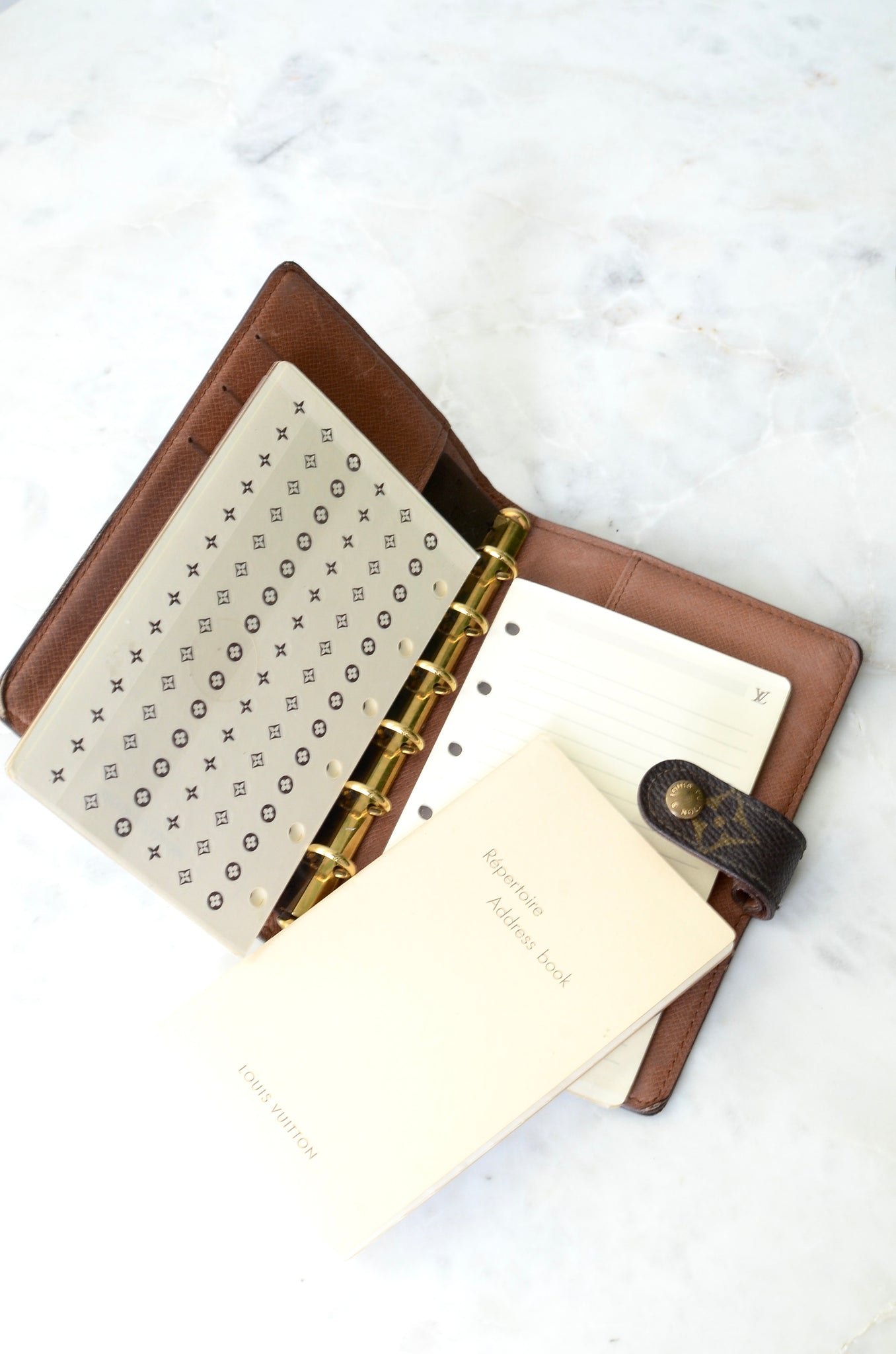 Louis Vuitton Florentine Noisette Monogram Vernis Small Ring Agenda PM  Diary For Sale at 1stDibs